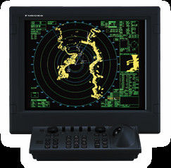 FURUNO FAR2817 ราคาต่ำกว่า 12Kw 96Nm 23.1 นิ้วจอ LCD สี Marine ARPA Radar เสาอากาศน้อย