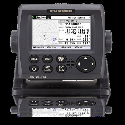 คุณภาพ FURUNO FA170 Class A AIS transponder จอสีใส 4.3 "Global Maritime Distress And Safety System โรงงาน